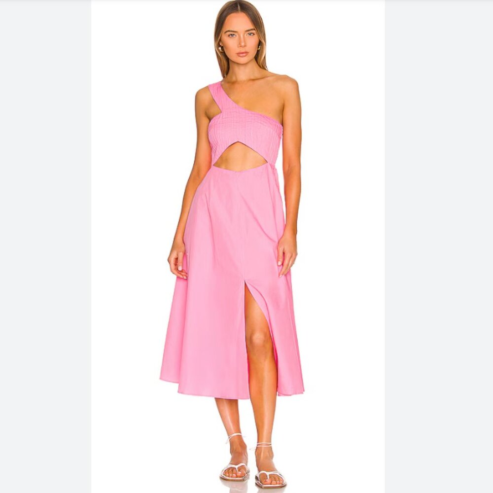 NWT SWF Asymmetric Cut Out Midi Dress